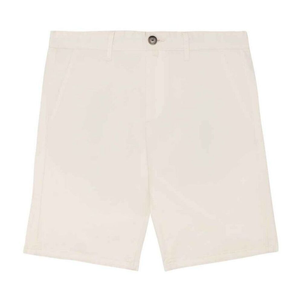 Native Spirit Mens Chino Ticket Pocket Shorts / Ivory